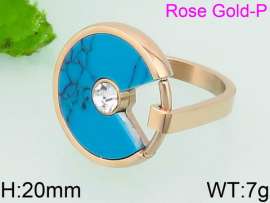 Stainless Steel Stone&Crystal Ring