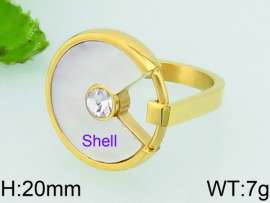 Stainless Steel Stone&Crystal Ring