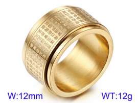 Stainless Steel Gold-plating Ring