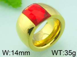 Stainless Steel Stone&Crystal Ring