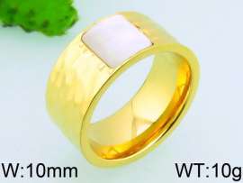 Stainless Steel Stone&Crystal Ring