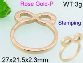 Stainless Steel Rose Gold-plating Ring