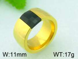 Stainless Steel Stone&Crystal Ring