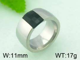 Stainless Steel Stone&Crystal Ring