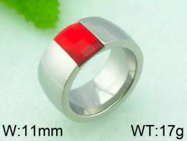 Stainless Steel Stone&Crystal Ring