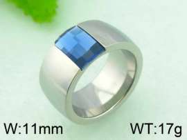 Stainless Steel Stone&Crystal Ring