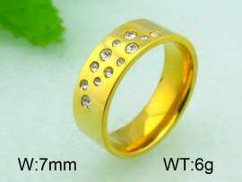 Stainless Steel Gold-plating Ring