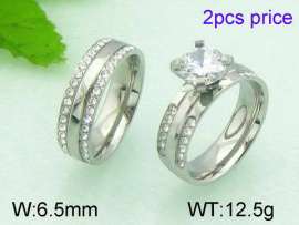 Stainless Steel Lover Ring