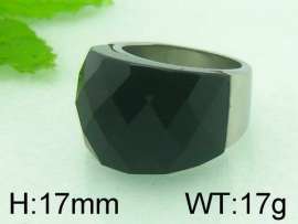 Stainless Steel Stone&Crystal Ring