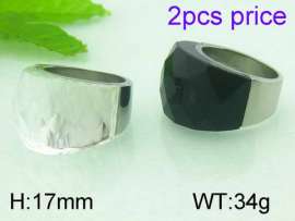 Stainless Steel Stone&Crystal Ring