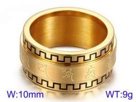 Stainless Steel Gold-plating Ring