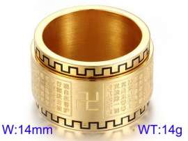 Stainless Steel Gold-plating Ring