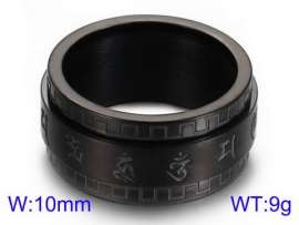 Stainless Steel Black-plating Ring