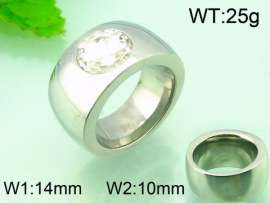 Stainless Steel Stone&Crystal Ring