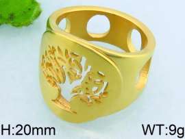Stainless Steel Gold-plating Ring