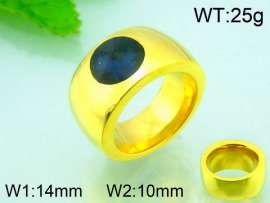 Stainless Steel Stone&Crystal Ring