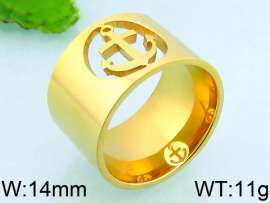 Stainless Steel Gold-plating Ring