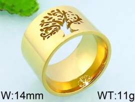 Stainless Steel Gold-plating Ring