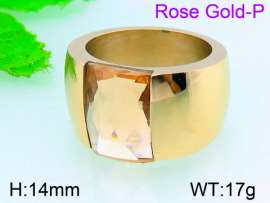 Stainless Steel Rose Gold-plating Ring