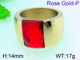 Stainless Steel Rose Gold-plating Ring