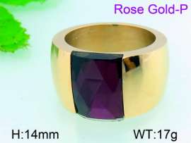 Stainless Steel Rose Gold-plating Ring