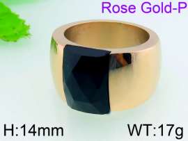 Stainless Steel Rose Gold-plating Ring