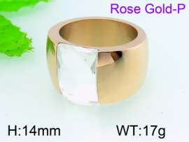 Stainless Steel Rose Gold-plating Ring