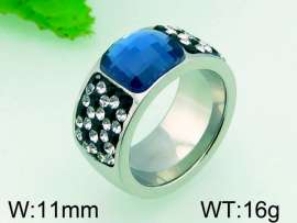 Stainless Steel Stone&Crystal Ring