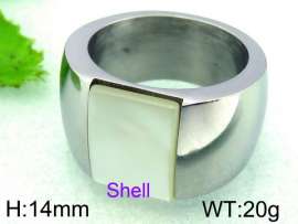 Stainless Steel Stone&Crystal Ring