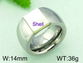 Stainless Steel Stone&Crystal Ring