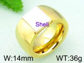 Stainless Steel Stone&Crystal Ring