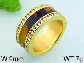 Stainless Steel Stone&Crystal Ring
