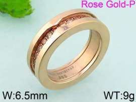 Stainless Steel Rose Gold-plating Ring