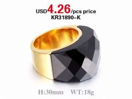 Newest Fashion Gold Plating Ring With Crystal