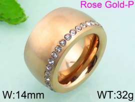 Stainless Steel Rose Gold-plating Ring