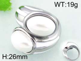 Stainless Steel Stone&Crystal Ring
