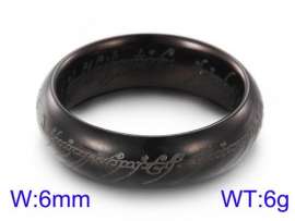Stainless Steel Black-plating Ring