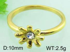 Stainless Steel Stone&Crystal Ring