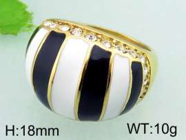 Stainless Steel Stone&Crystal Ring
