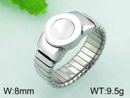 Stainless Steel Stone&Crystal Ring