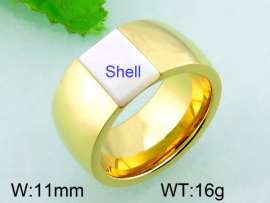 Stainless Steel Stone&Crystal Ring