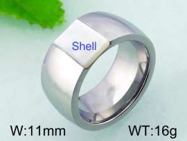 Stainless Steel Stone&Crystal Ring