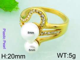 Stainless Steel Stone&Crystal Ring