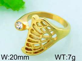 Stainless Steel Stone&Crystal Ring