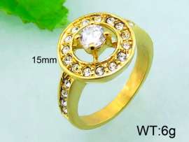Stainless Steel Stone&Crystal Ring