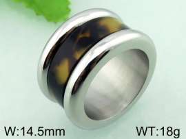 Stainless Steel Stone&Crystal Ring