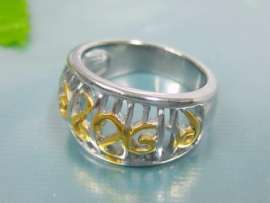 Stainless Steel Gold-plating Ring
