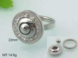Stainless Steel Stone&Crystal Ring