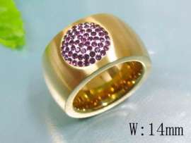 Stainless Steel Stone&Crystal Ring