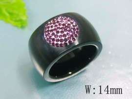 Stainless Steel Stone&Crystal Ring